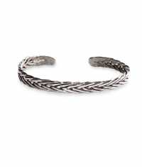 ENTWINED BRAID ARMBAN, SILVER