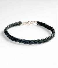 LÄDER  ARMBAND, SINGEL-FLÄTA