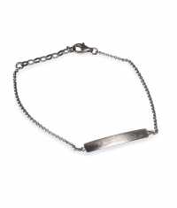 YOU SAUD IT PLAKETT ARMBAND, SILVER