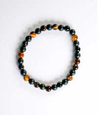 ROCKY ARMBAND, AGATER & TIGERÖGA