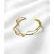 WAVES GULD ARMBAND, MELLAN