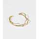 WAVES GULD ARMBAND, MELLAN