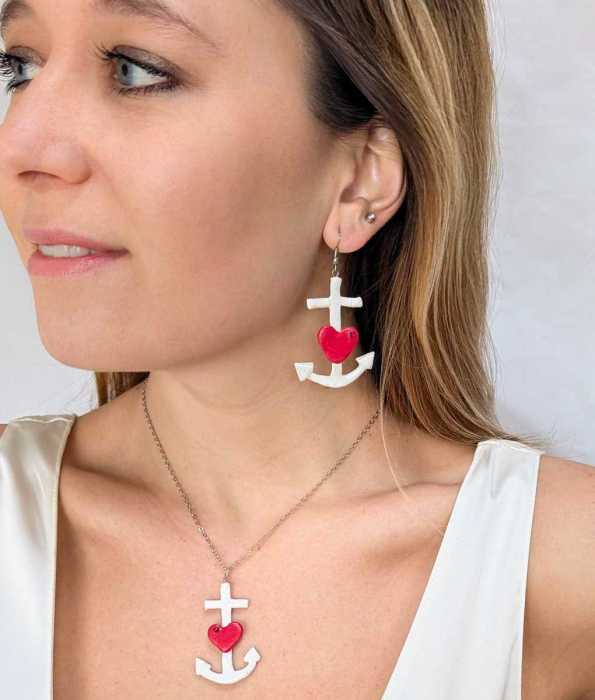 ANKARE ÖRHÄNGEN, HJÄRTA