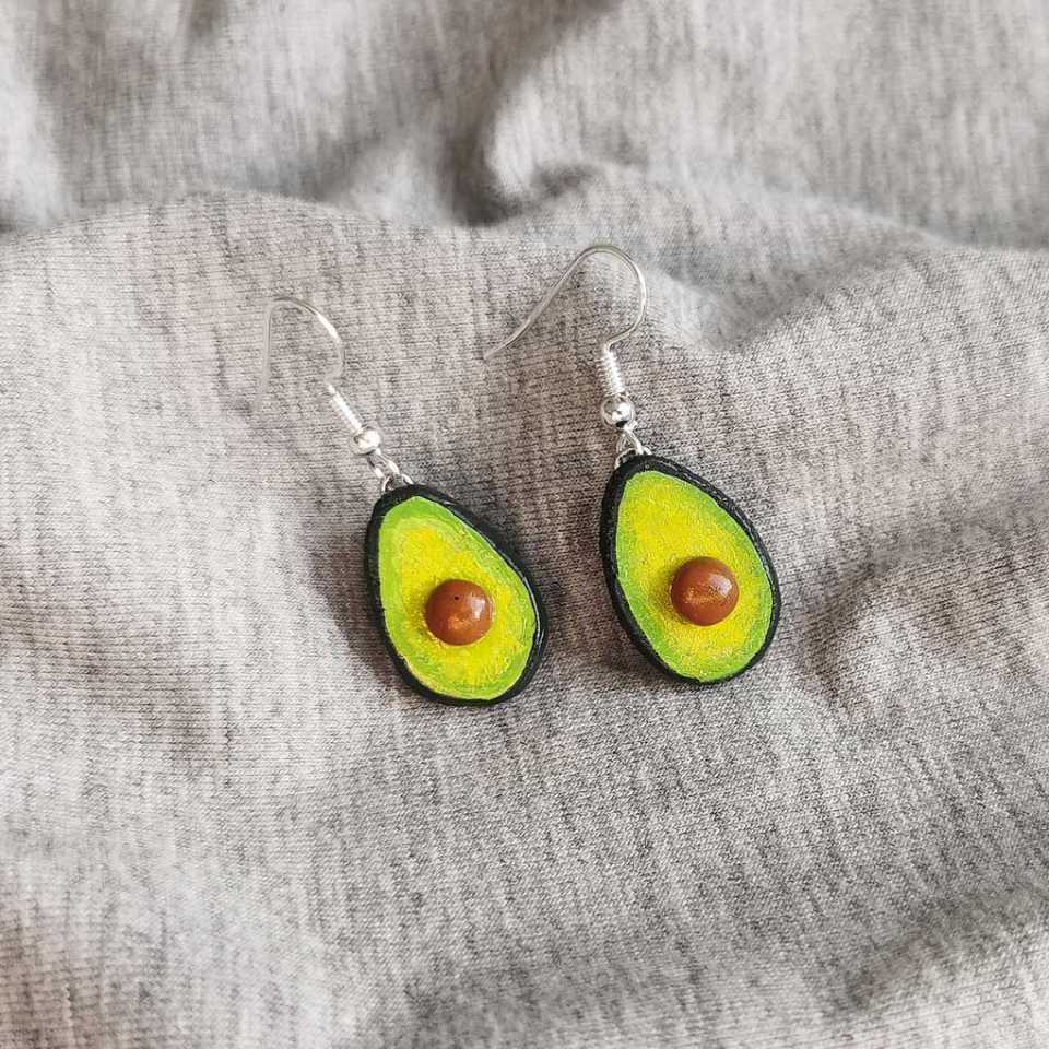 Avokado örhängen från Jewelry by Moette