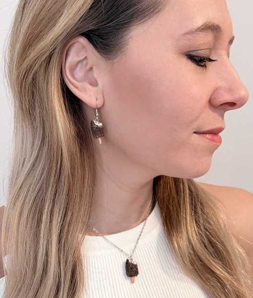 GLASS ÖRHÄNGEN, KONFETTI