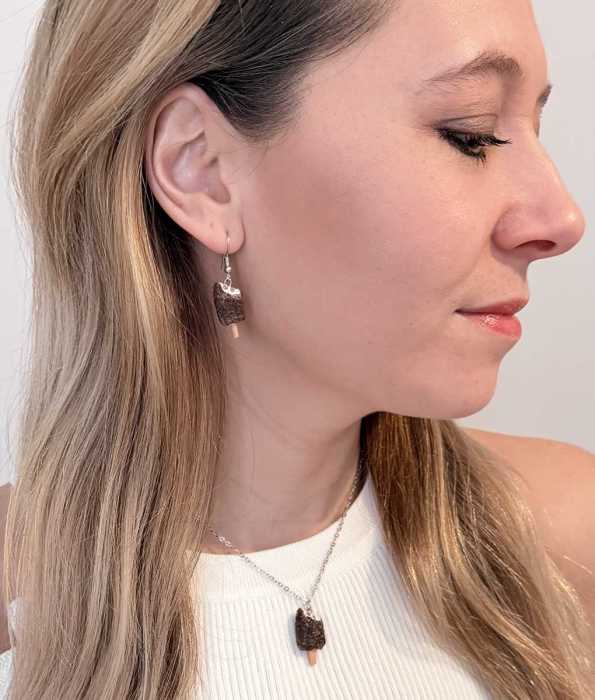 GLASS ÖRHÄNGEN, KONFETTI