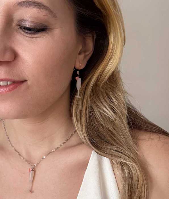 CHAMPAGNEGLAS ÖRHÄNGEN