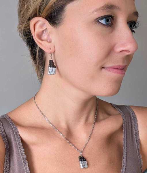 CHOKLAD KAKA ÖRHÄNGEN