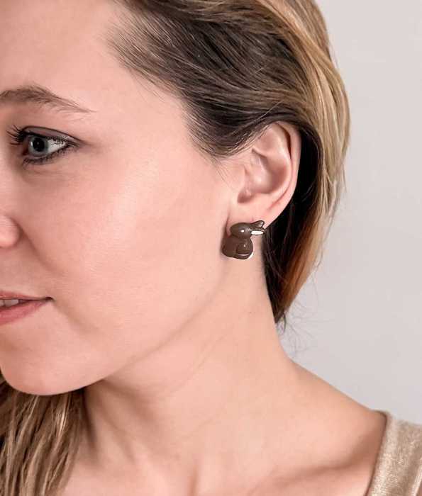 PÅSKHARE ÖRHÄNGEN, CHOKLAD