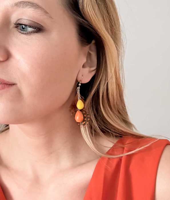 PÅSKFJÄDRAR ÖRHÄNGEN