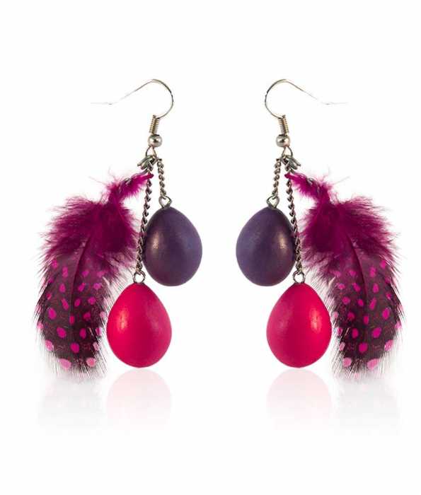 EASTER FEATHER EARRINGS