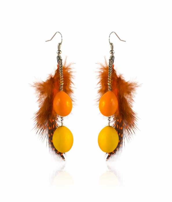 EASTER FEATHER EARRINGS