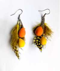 PÅSKFJÄDRAR ÖRHÄNGEN