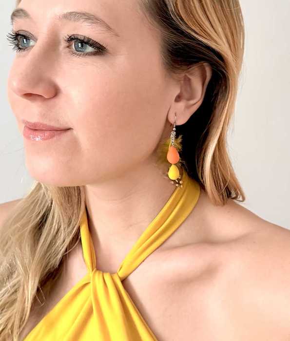 PÅSKFJÄDRAR ÖRHÄNGEN