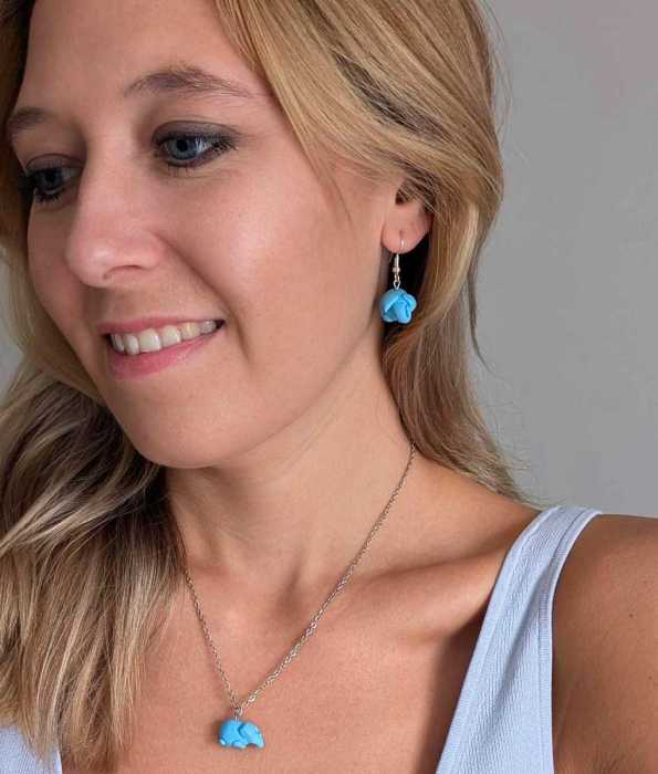 HEFFAKLUMP ÖRHÄNGEN, ELEFANT