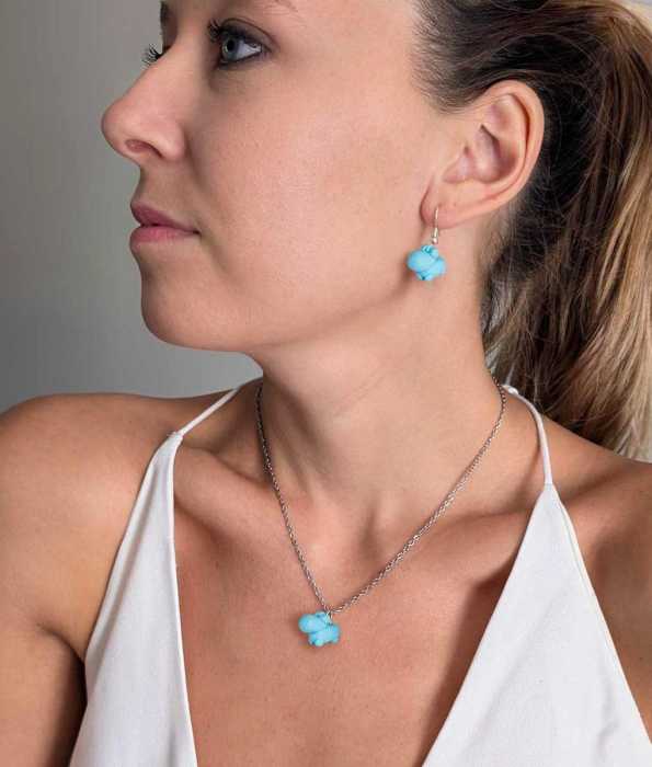 HEFFAKLUMP ÖRHÄNGEN, FLODIS-LITEN