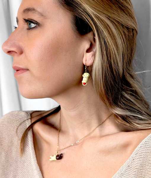 MARZIPAN GRIS ÖRHÄNGEN