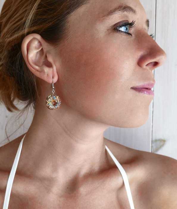 DOUGHNUT ÖRHÄNGEN, STRÖSSEL