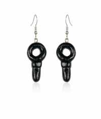 GODIS NAPP ÖRHÄNGEN, LAKRITS