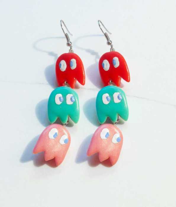 PAC-MAN SPÖKE ÖRHÄNGEN