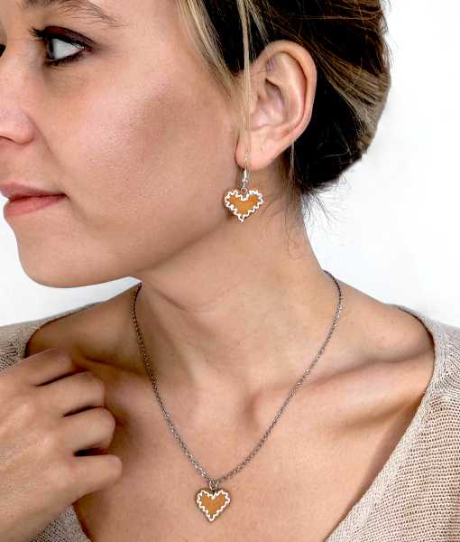 PEPPARKAKA ÖRHÄNGEN, HJÄRTAN