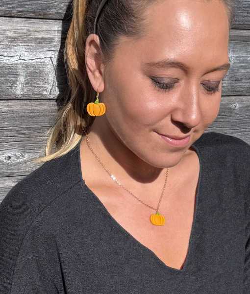 PUMPA PLATTA ÖRHÄNGEN, ORANGE-STOR