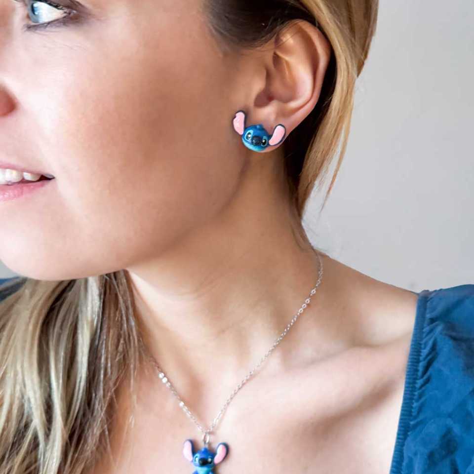 Stitch örhängen och halsband från Jewelry by Moette