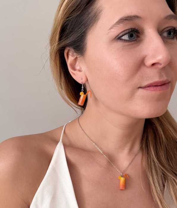 TEQUILA SUNRISE ÖRHÄNGEN, LITEN