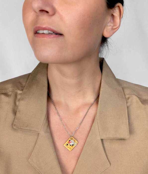 BELGISK VÅFFLA HALSBAND