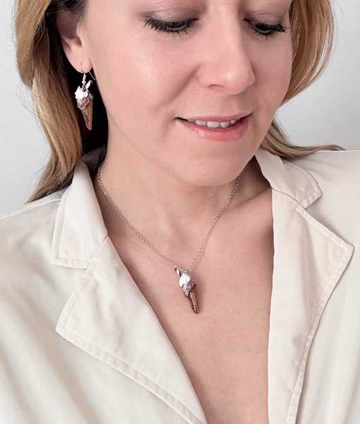 KULGLASS HALSBAND, LITEN