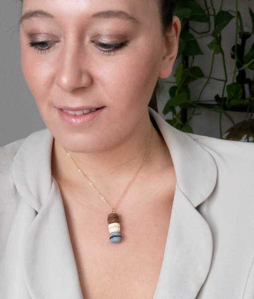 MACARON HALSBAND, TRIPPEL