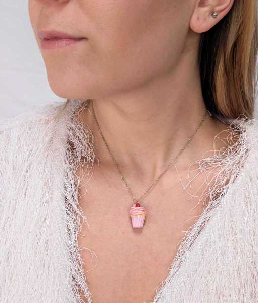 MUFFINS HALSBAND, JORDGUBBE