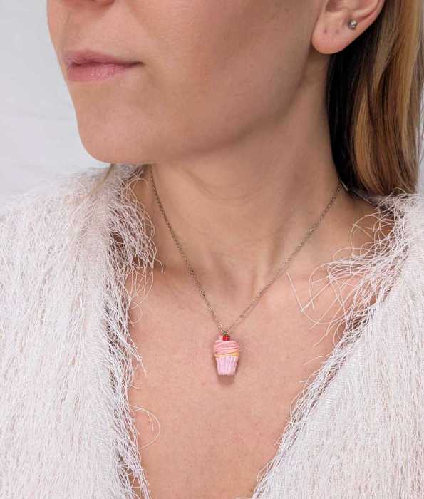 MUFFINS HALSBAND, JORDGUBBE