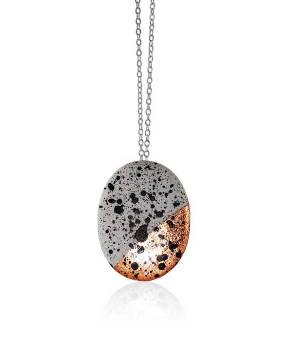 OVAL BETONG HALSBAND, STÄNK