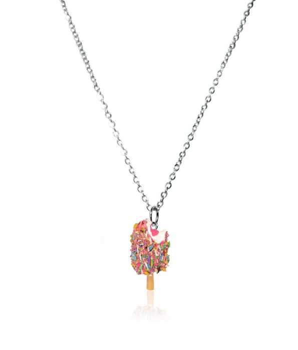 PINNGLASS HALSBAND, KONFETTI