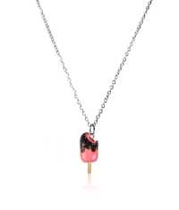 PINNGLASS HALSBAND, ROSA
