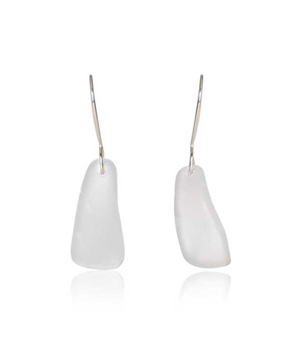 BEACH GLASS HOOK ÖRHÄNGEN, KORT