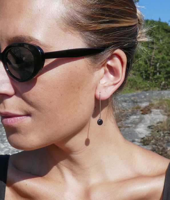 DOWN THE LINE ROD ÖRHÄNGEN, SVART