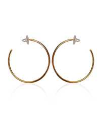 HULA HOOP CREOLER, STORA-GULD