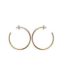 HULA HOOP CREOLER, MEDIUM-GULD