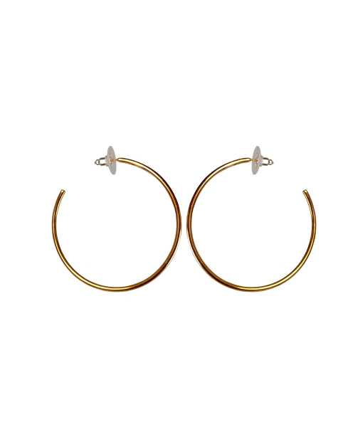 HULA HOOP CREOLER, MEDIUM-GULD