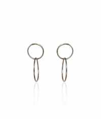 BUBBLES ÖRHÄNGEN, DUBBEL SILVER