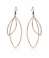 LEAVES ÖRHÄNGEN DUBBEL, GULD