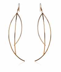 LEAVES LÅNGA ÖRHÄNGEN, GULD