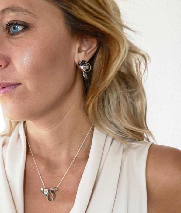 PASTA ÖRHÄNGEN, SILVER