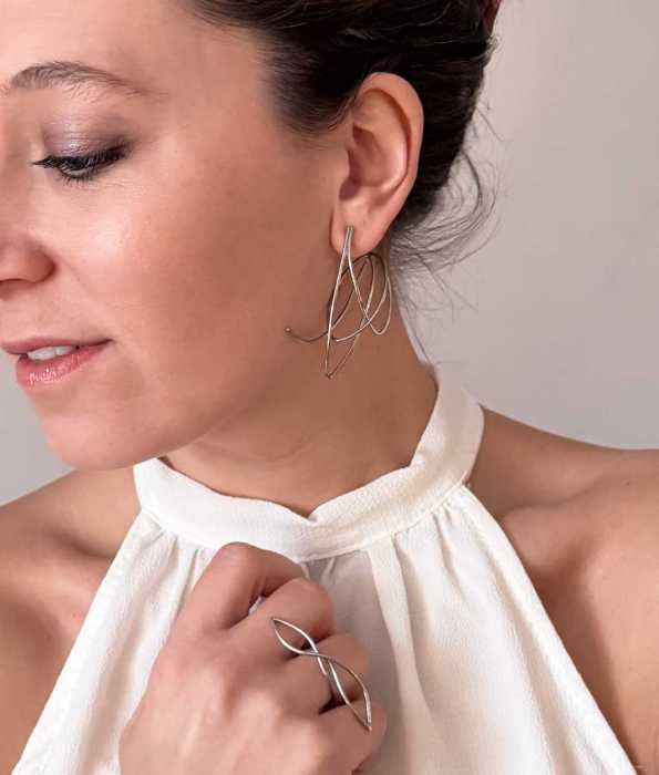 SCRIBBLE ÖRHÄNGEN, STOR