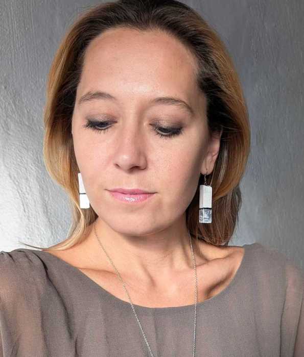 BETONG REKTANGEL ÖRHÄNGEN