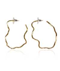 WAVES GULD ÖRHÄNGEN