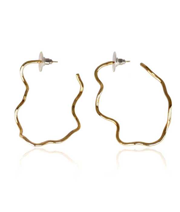 WAVES GULD ÖRHÄNGEN