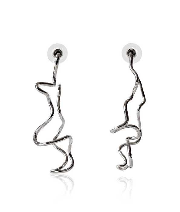 WAVES SILVER ÖRHÄNGEN